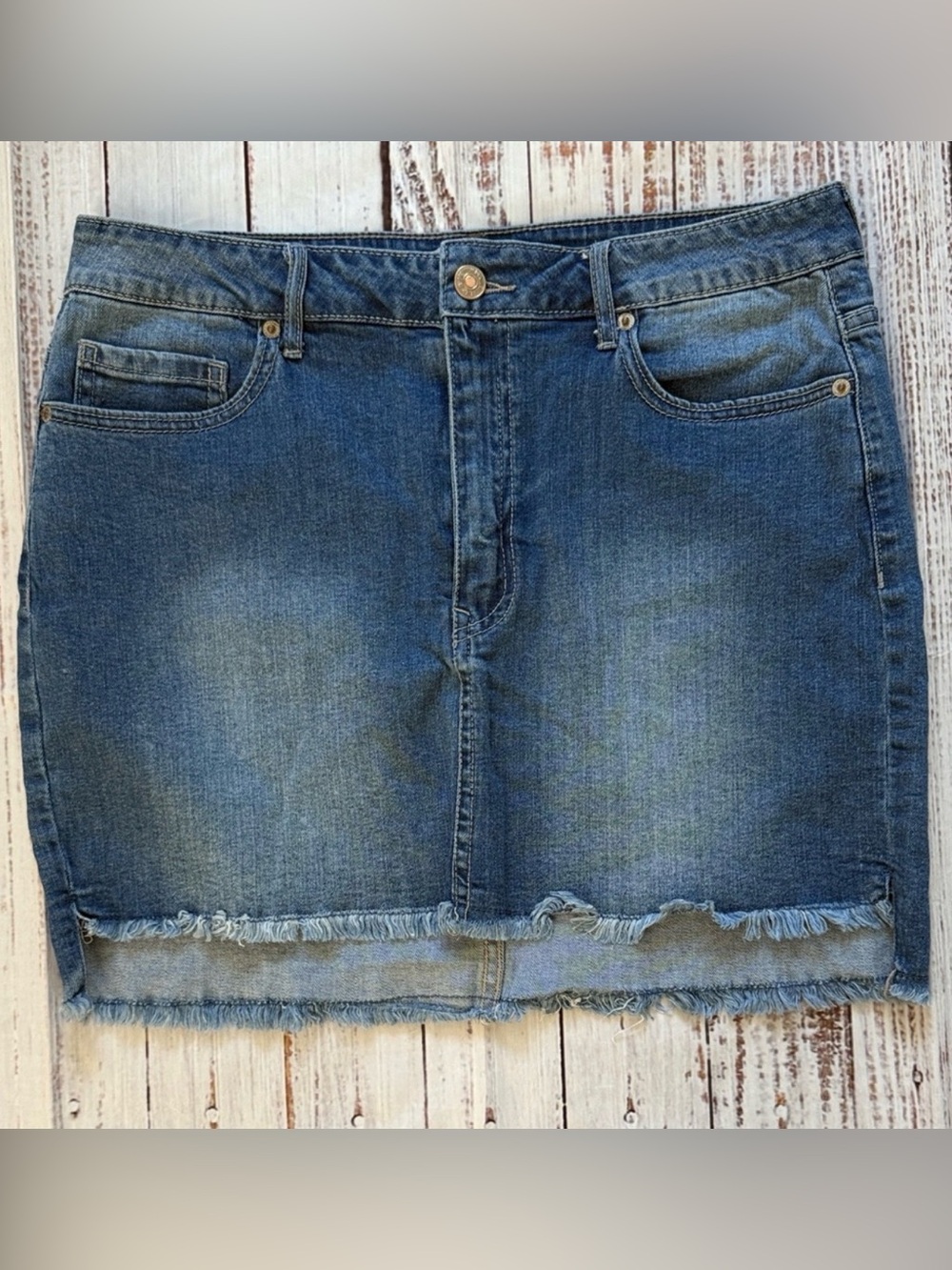 Forever 21 Blue Denim Jean Mini Skirt 29